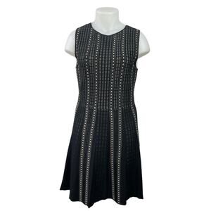 Luxe by Carmen Marc Valvo Black Sleeveless Mini Tank Skater Flare A-Line DressXL